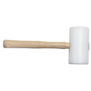 Plastic mallet wooden handle